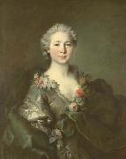Louis Tocque Portrait of mademoiselle de Coislin painting